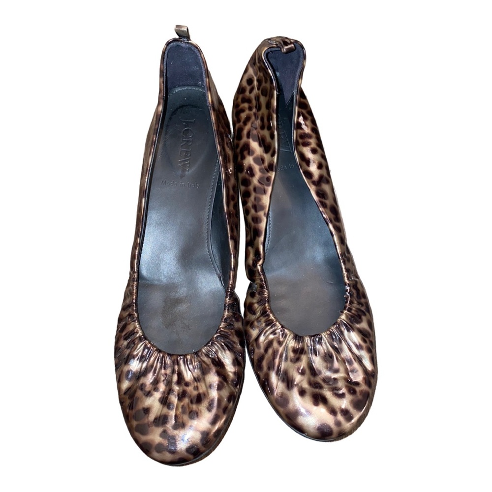 J. Crew Tortoise Print Flats